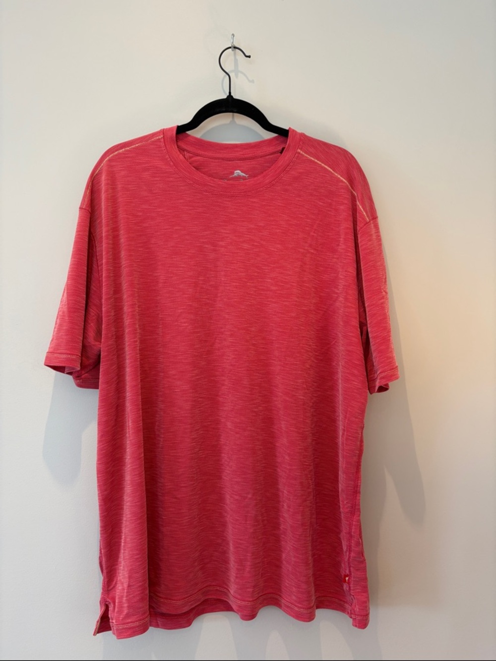Tommy Bahama Men's Heathered Coral Short Sleeve Crew Tee